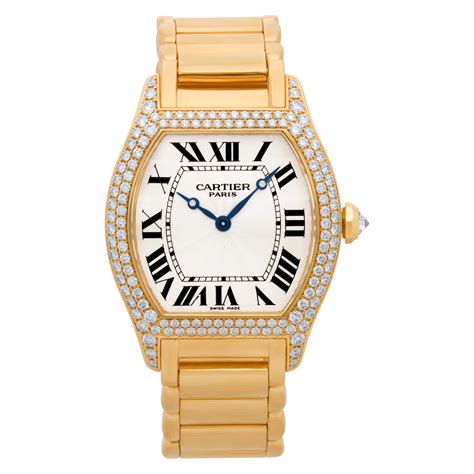 prezzo orologio cartier gold plated|cartier tortue gold watch.